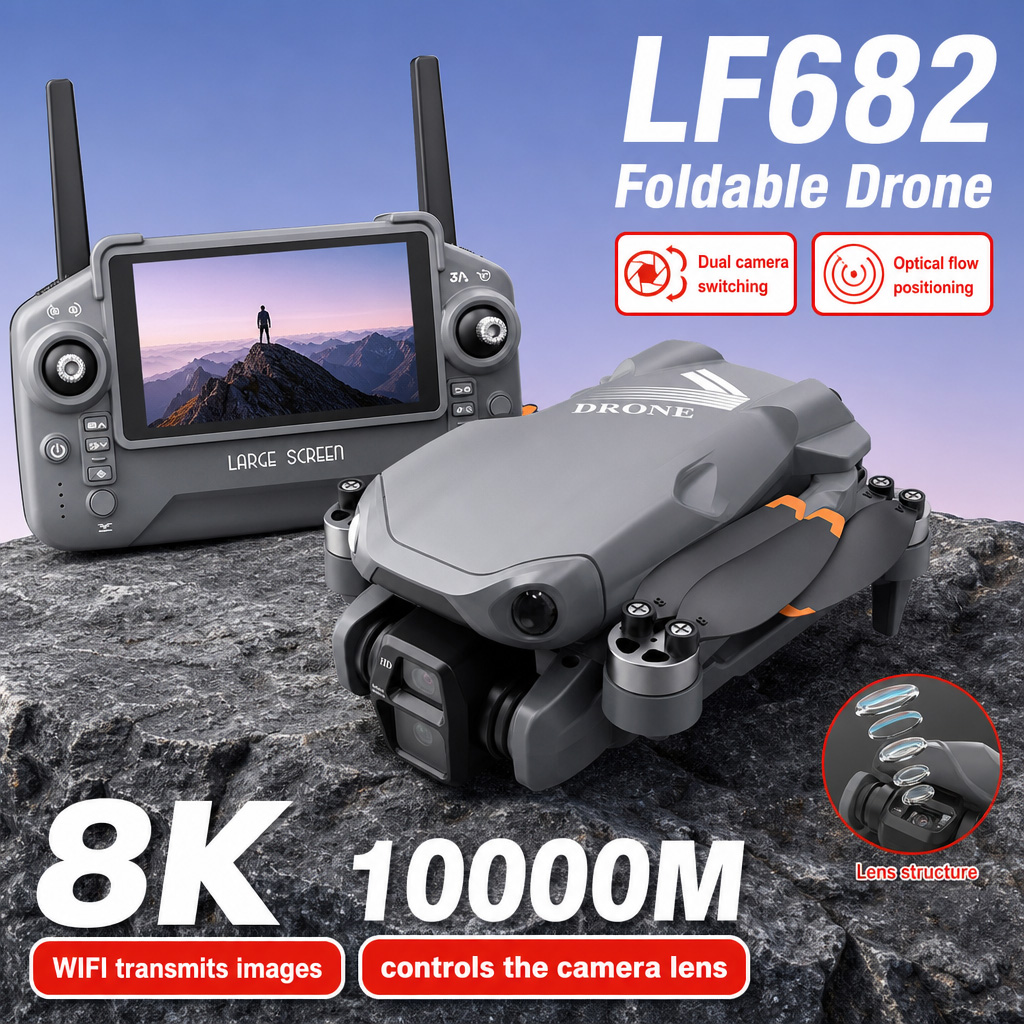Drone Gps Module - Drone Aereo LF682 con Doppia Fotocamera